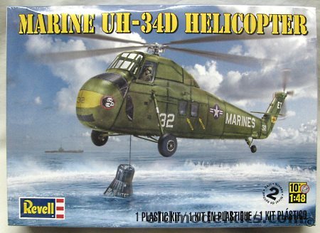 Revell 1/48 Sikorsky UH-34D - US Marines 'Hunt Club 1' Mercury Recovery and Bu#148772, 85-5323 plastic model kit